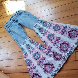 Mandala Bell Bottoms Jeans